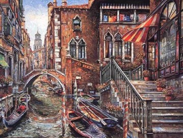 YXJ0325e Impressionismus Venedig Landschaft Ölgemälde